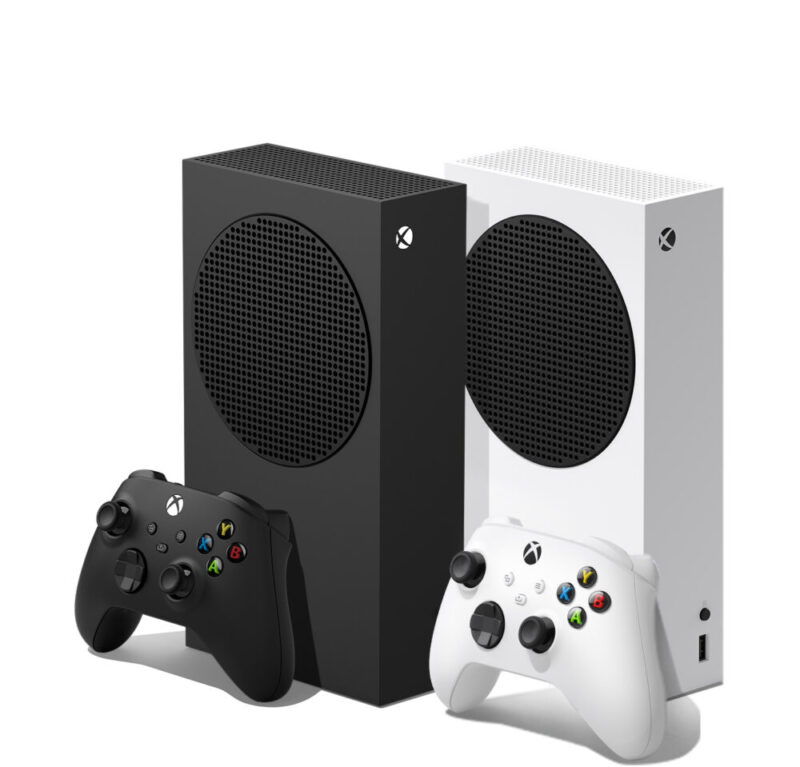 Xbox Series Sのブラックモデルとホワイトモデル
